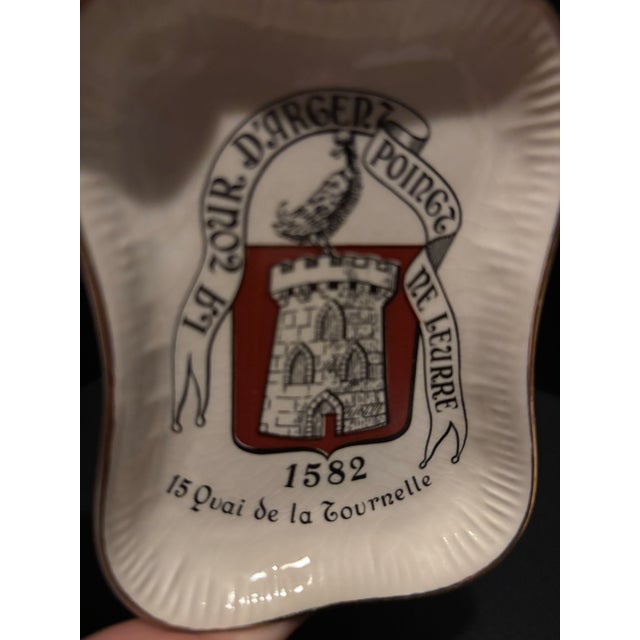 Porcelain Vide-Poches by La Tour d'Argent X Manufacture De Longchamp, 4"x3" For Sale - Image 4 of 6