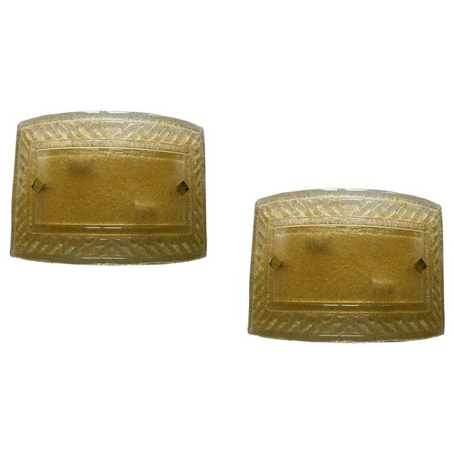 Golden Murano Glass Wall Lights, 1990s, Set of 2 For Sale - Image 14 of 14