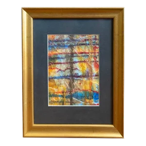 Elemental, a Signed, Framed Original Paint Collage