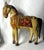 Hand-carved and hand-painted wooden horse from India, likely associated with the folk-art traditions of Rajasthan, dating...
