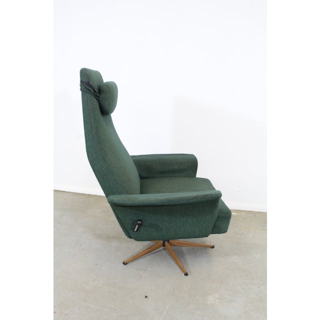 MidCentury Danish Modern High Back Swivel Rocker Lounge Chair Chairish