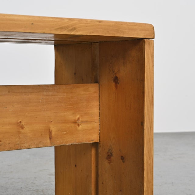 1970s Vintage Pine Stool from Les Arcs, 1970s For Sale - Image 5 of 13