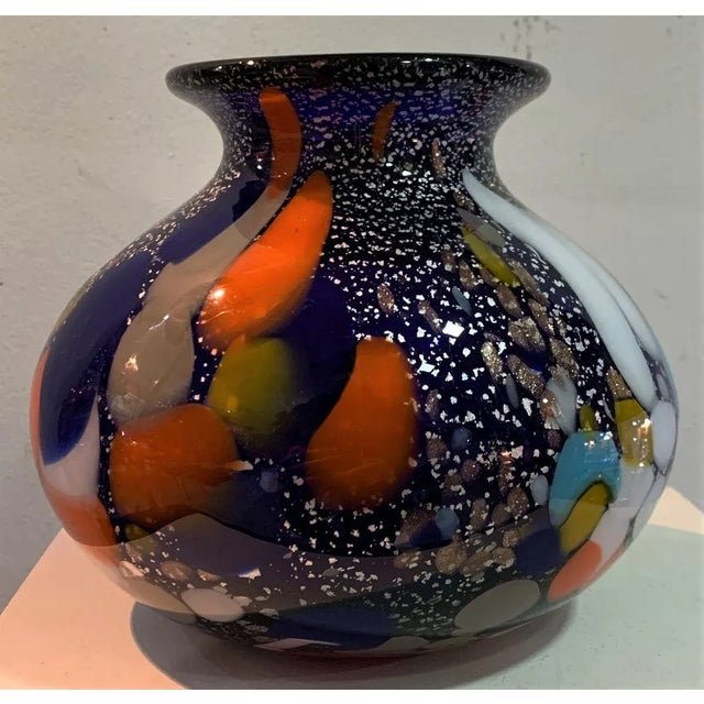 Murano Glass Vase from Serenella Arte, 1980s For Sale - Image 6 of 7