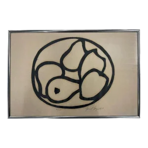 Rare David Hayes Wood Block Print, Still Life, Signed and Numbered 1970