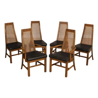 Young Manufacturing Mid Century Modern Set of Six Dining Chairs For Sale