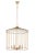 Gold Medium Cage Chain Chandelier by Niccolo De Ruvo for Brass Brothers For Sale - Image 8 of 8