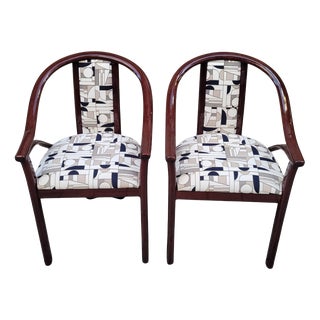Art Deco Chairs in Upholstered in Euphoria Cubista from Misia Paris, France, 1970s, Set of 4 For Sale