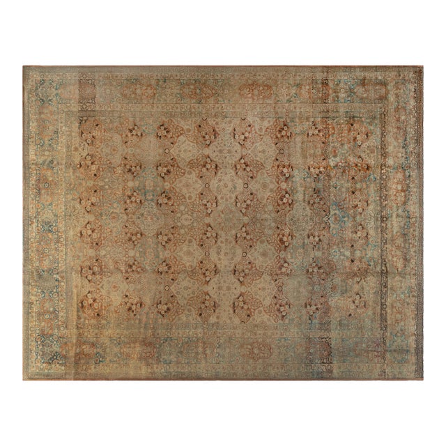 Oversized Antique Persian Tabriz Rug For Sale