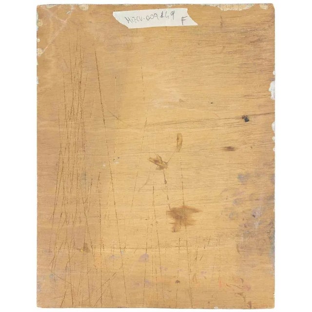 Modern Sirio Pellegrini, Urban Landscape, Oil Painting, 1960s For Sale - Image 3 of 5