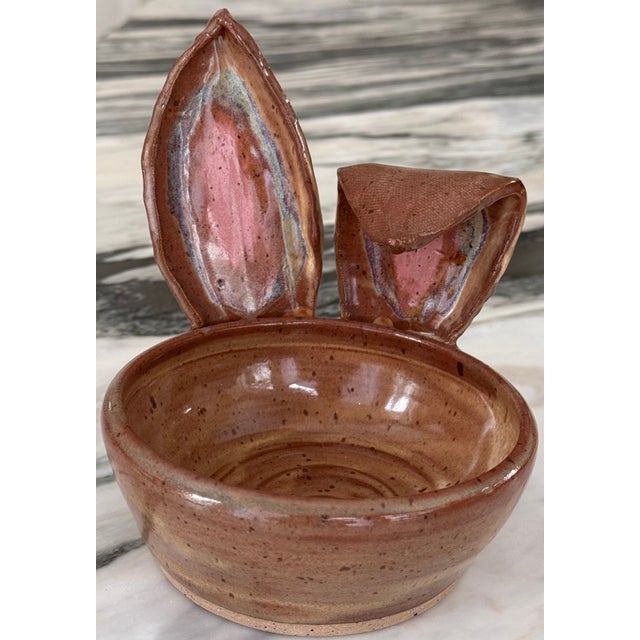 Studio Art Easter Bunny Rabbit Trinket Tray / Candy Dish For Sale - Image 10 of 12