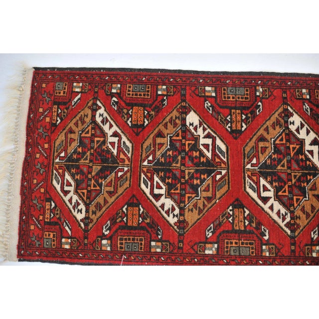 Vintage Red, Black & Camel Rug, 1.8 x 3.10 | Chairish