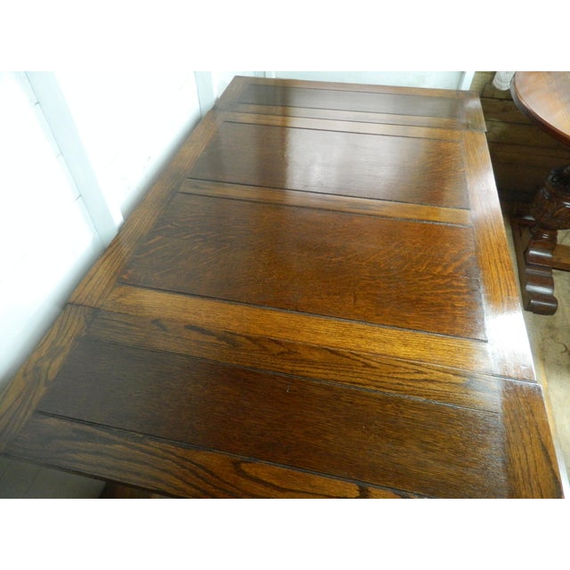 Oak Barley Twist Table, 1920s For Sale - Image 3 of 18