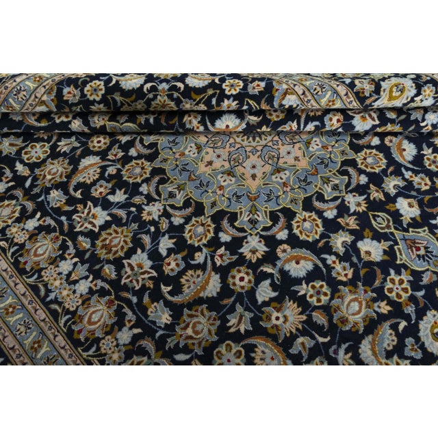 Kashan Kork Oriental Rug For Sale - Image 10 of 13