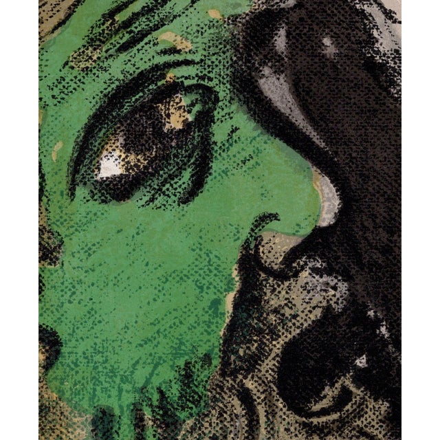 1960s Marc Chagall, Job en prières (Job Praying), 1960, Original Lithograph For Sale - Image 5 of 8