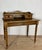 Elegant writing desk crafted in oak, featuring a refined raised gallery with two small drawers, an open central...