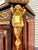 Brown Vintage Marquetry French Cabinet with Ormolu Mounts Marble top For Sale - Image 8 of 10