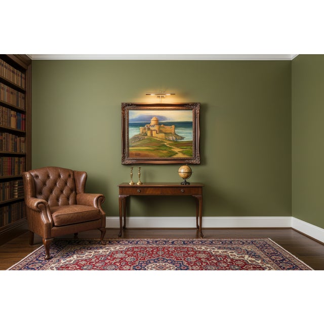 Late 20th Century Large Signed Steve LeBailly Original Oil – "Fort La Latte, St. Malo Bay" For Sale - Image 10 of 10