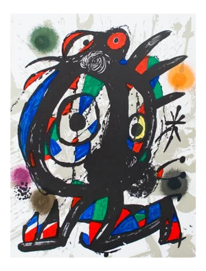 1975 Joan Miro 'Litografia Original I' Surrealism Multicolor Spain Lithograph