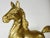 Brass Vintage Large Solid Gold Brass Horse Figurine For Sale - Image 8 of 10