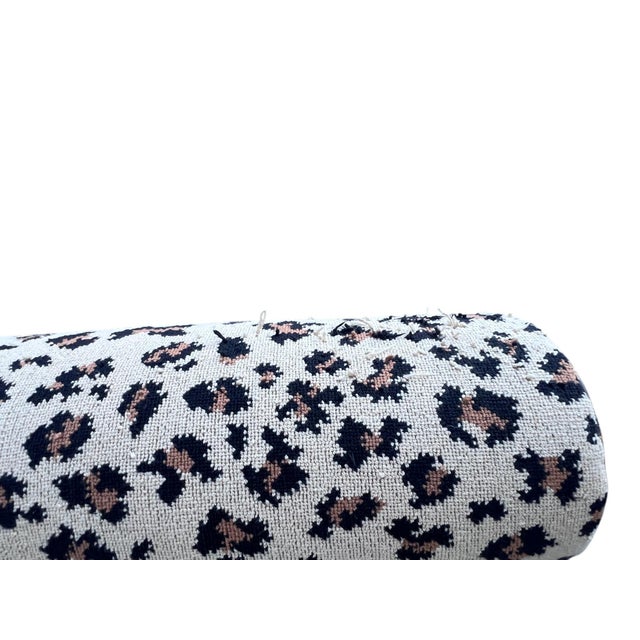 Late 20th Century Lewis Mittman Neoclassical Regency Mahogany Bench With Leopard Upholstery For Sale - Image 12 of 17