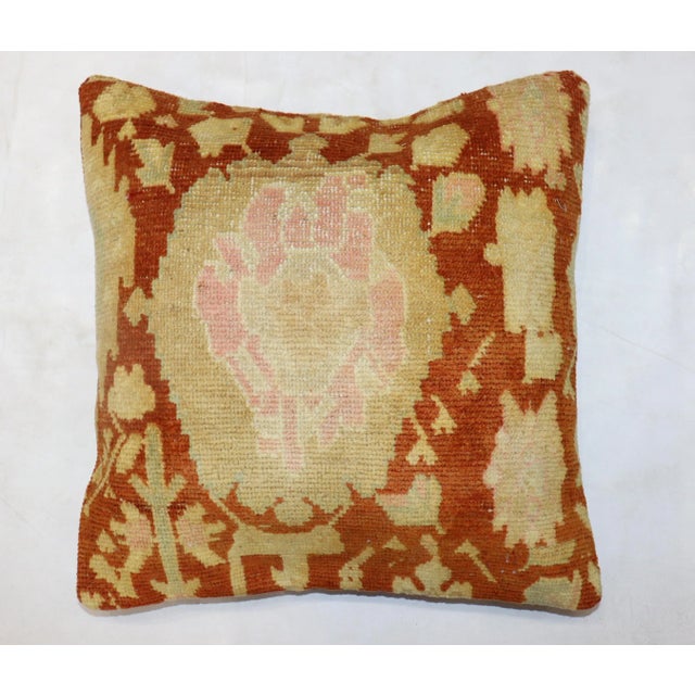 Contemporary Pillow Made from Early 20th Century Indian Rug For Sale - Image 4 of 4
