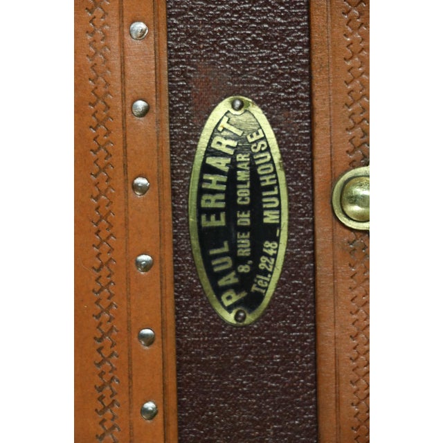 Vintage Mail Trunk from Erhart Mulhouse, 1920s For Sale - Image 4 of 9
