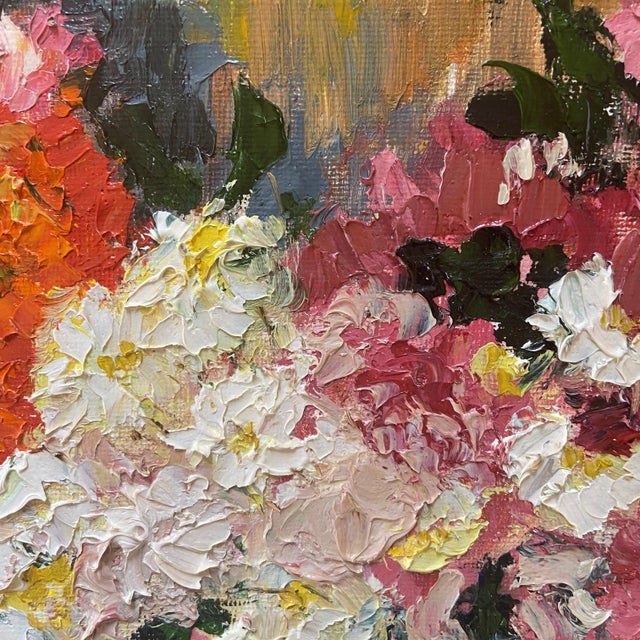 R. Bouvier, Les Fleurs, 1970s, Oil Painting on Canvas For Sale - Image 3 of 10