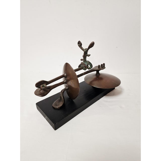 Riccardo Cassini, Untitled, 1970s, Bronze and Wood For Sale - Image 16 of 18