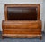 Legacy Pine Upholstered Sleigh Bed Carved and Inlaid Ornate Queen Frame For Sale - Image 11 of 18