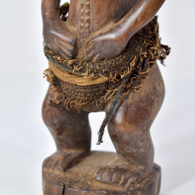 African Early 20th Century Tabwa Figure Miniature 11 Inch For Sale - Image 3 of 12