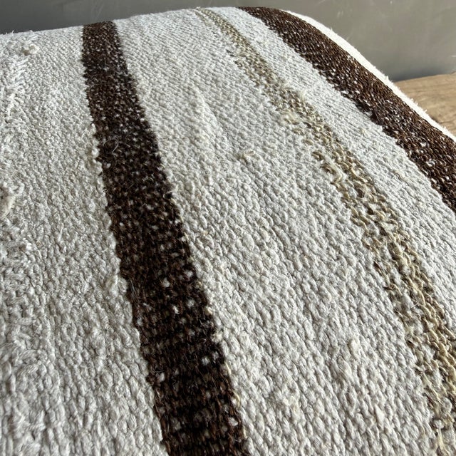 Not Yet Made - Made To Order Vintage Rug Pillow Cover With Stripes For Sale - Image 5 of 7