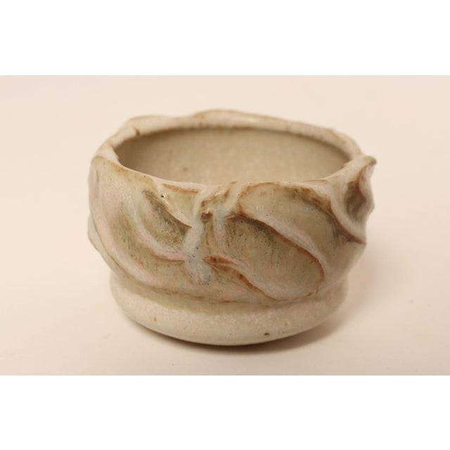 Small Studio Ceramic Matte Glazed Incised Ceramic Bud Vase by Deanna Nichols For Sale - Image 4 of 12