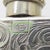 Silver Vintage Italian Silver 800 Chiseled Perfume Bottle with Turquoise Stone Cap, 1970s For Sale - Image 8 of 14