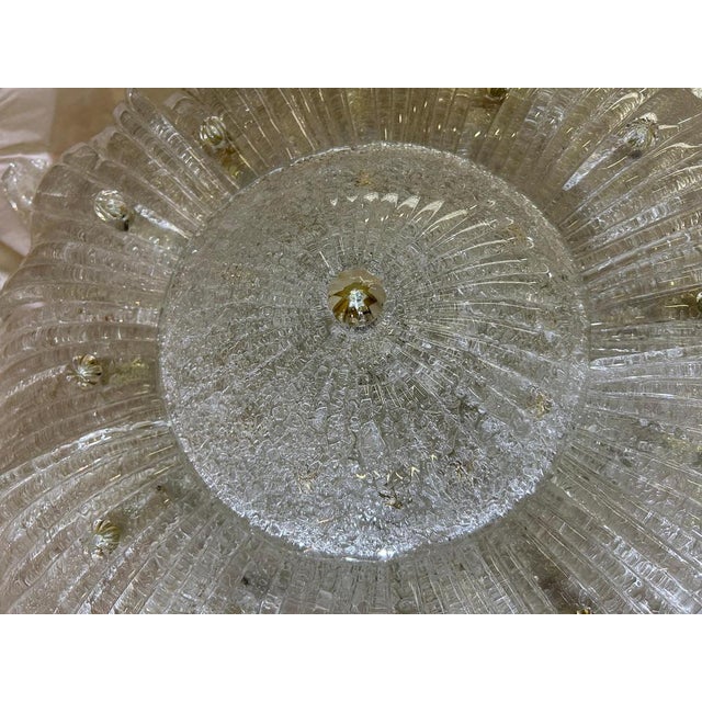 Snow Fairy Murano Glass Ceiling Light, 1980s For Sale - Image 12 of 18