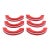 Set of Vintage 3 In. Red Plastic Art Deco Drawer Pulls For Sale