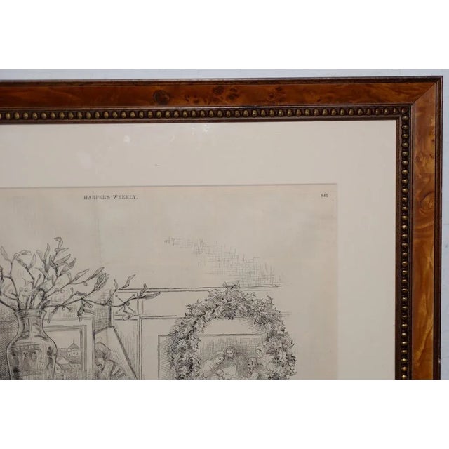 Illustration "Santa Claus's Route" Illustration by Thomas Nast for Harper's Weekly C.1880s For Sale - Image 3 of 10