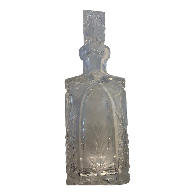 Vintage Full Lead Crystal Whiskey/Spirit Decanter “Lady Anne” For Sale