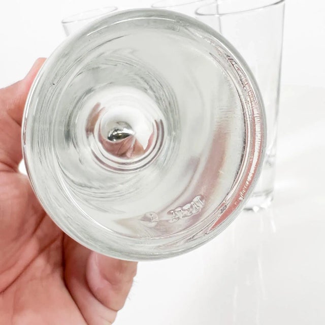 1980s 1980s Carlo Moretti Bullet Cocktail Glasses Set of Four Italy For Sale - Image 5 of 7