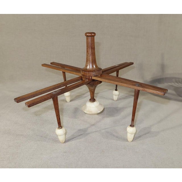Small Wooden and Alabaster Woolen Reel For Sale - Image 15 of 17