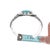 7.25" Marcella James Navajo Silver and Turquoise Cuff Bracelet For Sale - Image 9 of 11