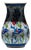 Handmade Ceramic Pear Vase (20cm) – Red Carnations & Intertwining Blue Leaves – Classic White Ground For Sale
