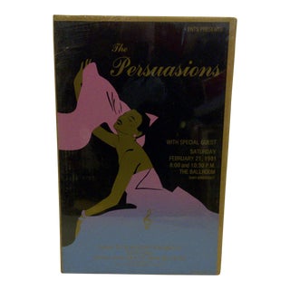 1981 Vintage "The Persuasions" Concert Poster For Sale