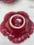 Vallauris 1950s Mid-Century Modern Red Majolica Leaf Dish Vallauris - Set of 6 For Sale - Image 4 of 4