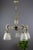 Art Deco Style Bronze and Frosted Glass Floral Chandelier, 1930s For Sale - Image 11 of 18