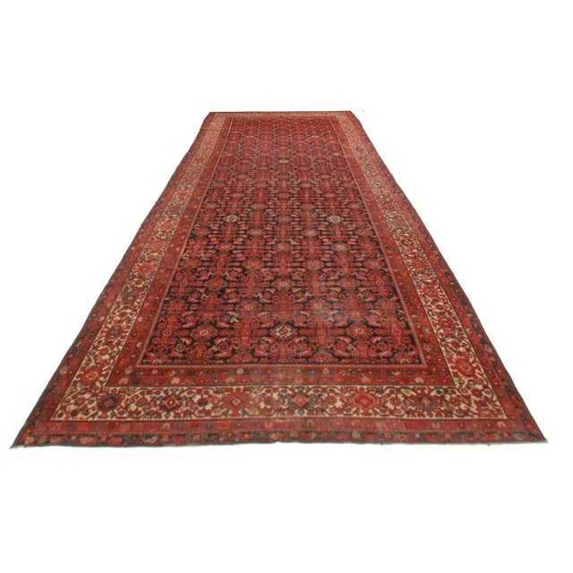 Antique Persian Malayer Rug - 6′9″ × 11′ For Sale
