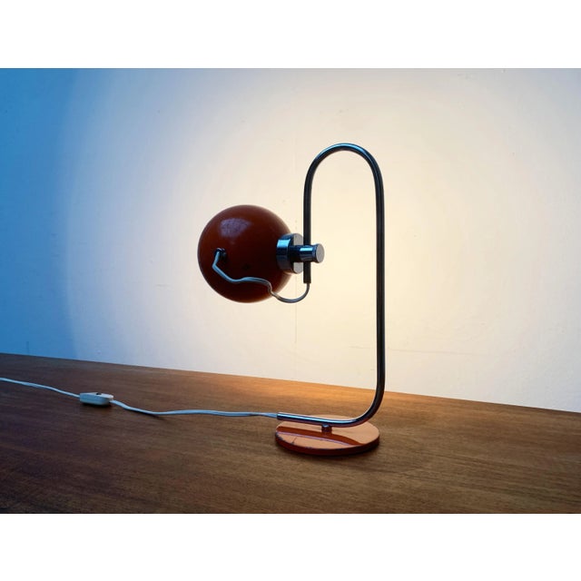 Vintage Italian Space Age Magnetic Table Lamp For Sale - Image 3 of 18