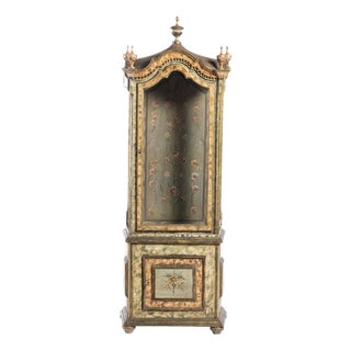 Oratory in Painted and Gilded Wood, 19th Century For Sale