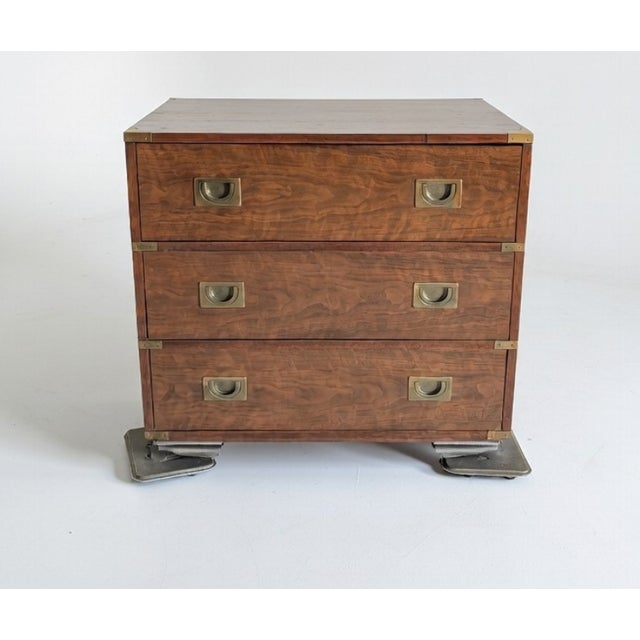 Drexel Vintage Drexel Brigade Collection Campaign Chest of Drawers - Mid-Century Modern Style For Sale - Image 4 of 11