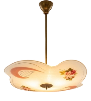 Mid-Century Rhodoid Free-Form Pendant Light, Italy, 1950s