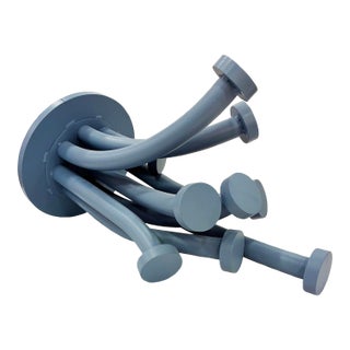 "Sea Flower Blue" Welded Aluminum Sculpture by Michael DesRosiers For Sale
